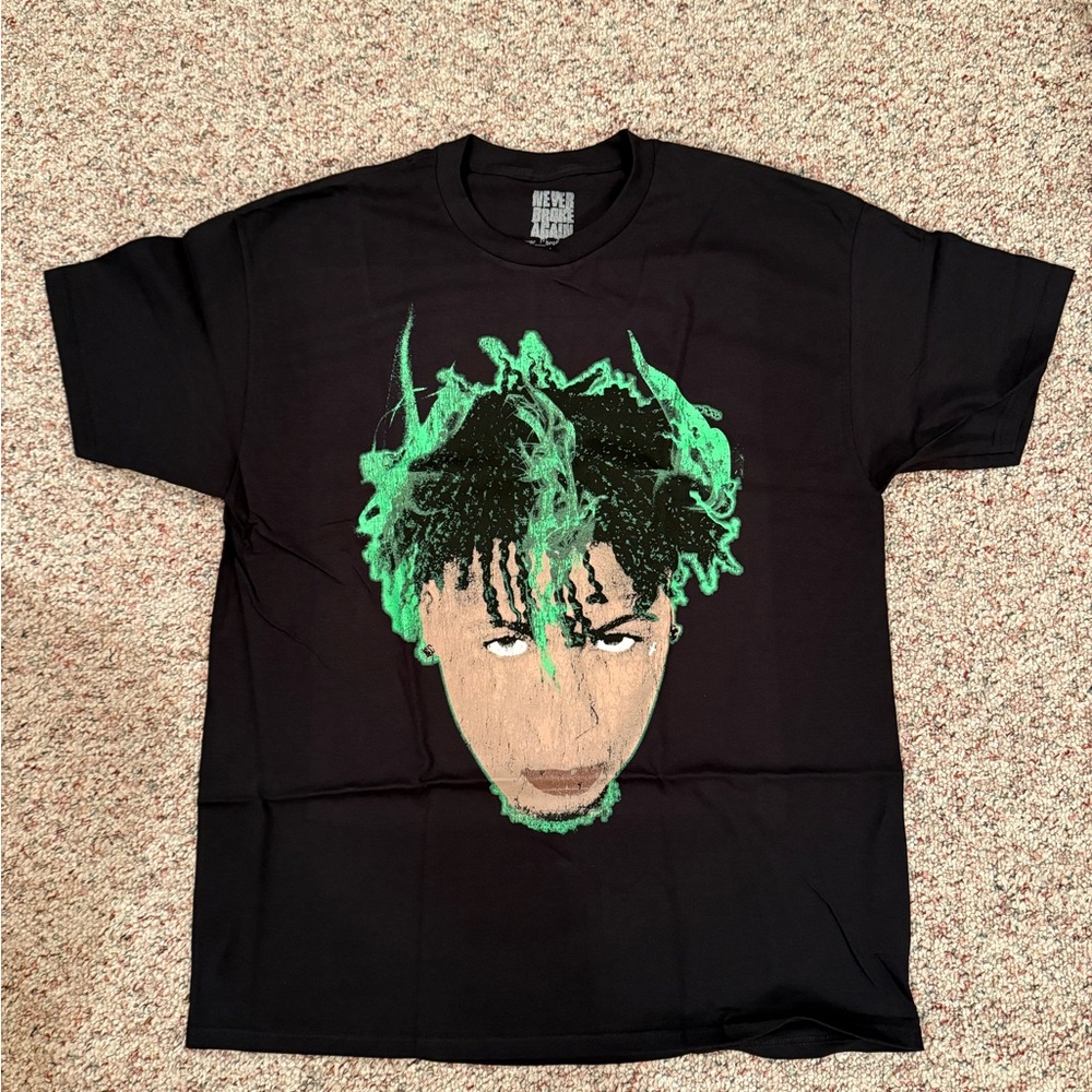 Never Broke Again Snitches Get Stitches Black Tee Size XL